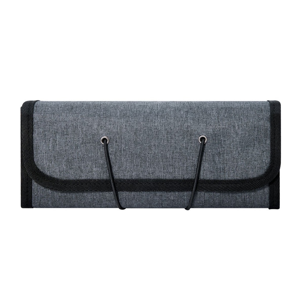 Portaaccesorios promocional de poliéster enrollable con cuatro compartimentos – BT-ACS-0001