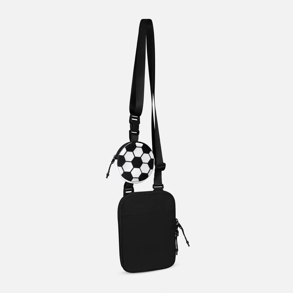 Mini bolsa cruzada promocional de poliéster con compartimento organizador y correa desmontable – BT-ARV-0071