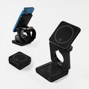 Estación de carga promocional de plástico 15 W con sistema magnético wireless y diseño plegable – BT-ACS-0069