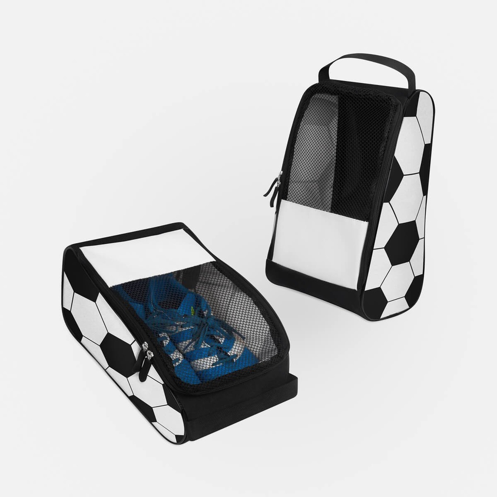 Bolsa para calzado promocional de poliéster 20 x 34 x 16 cm con asa superior y malla ventilada – BT-ARV-0072