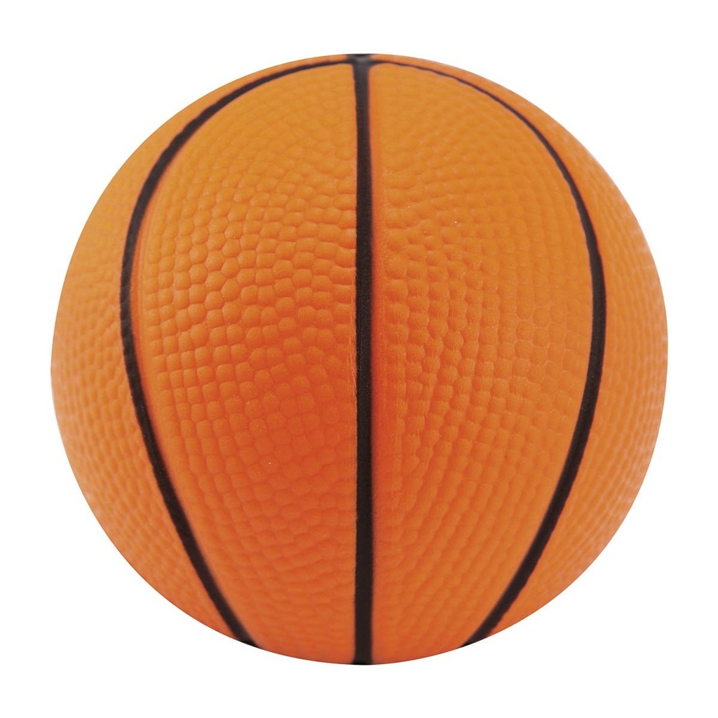 Pelota antiestrés promocional de poliuretano con forma de balón de básquetbol – BT-ANT-0003