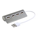 Adaptador USB promocional de aluminio 9 x 3.8 cm con 4 entradas USB 2.0 – BT-ACC-0001
