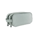 Portaaccesorios promocional de poliéster con doble compartimento para tecnología – BT-ACS-0004