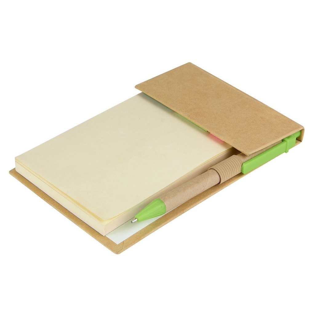 Organizador de escritorio promocional de cartón 10.3 x 15.4 cm con bolígrafo y banderas – BT-ARO-0028