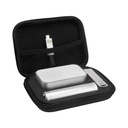Set promocional de aluminio y plástico con bocina Bluetooth y batería auxiliar de 2,600 mAh – BT-ACS-0074