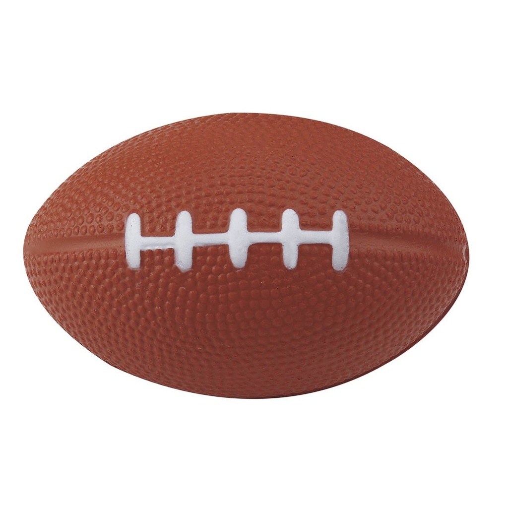 Pelota antiestrés promocional de poliuretano con forma de balón ovalado – BT-ANT-0006