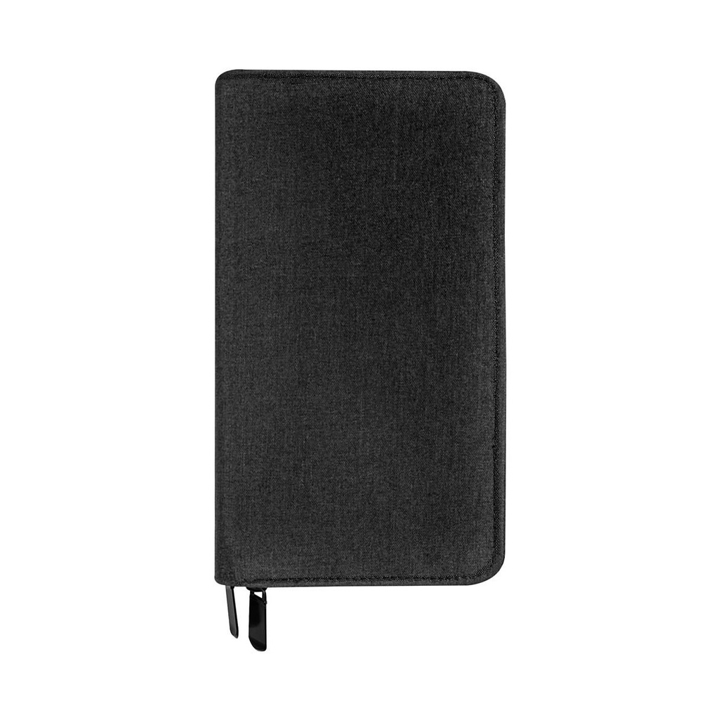 Organizador de viaje promocional de poliéster con compartimento para documentos y cierre – BT-ARV-0030