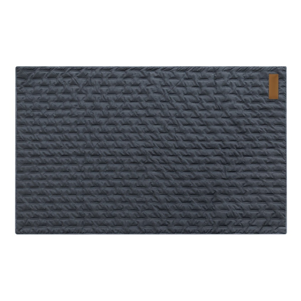 Manta promocional de poliéster 100 x 160 cm con acabado resistente y parche de curpiel – BT-ARV-0009