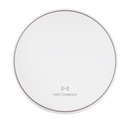 Cargador por inducción promocional de plástico y hule 15 W compatible con tecnología Qi – BT-ACS-0056