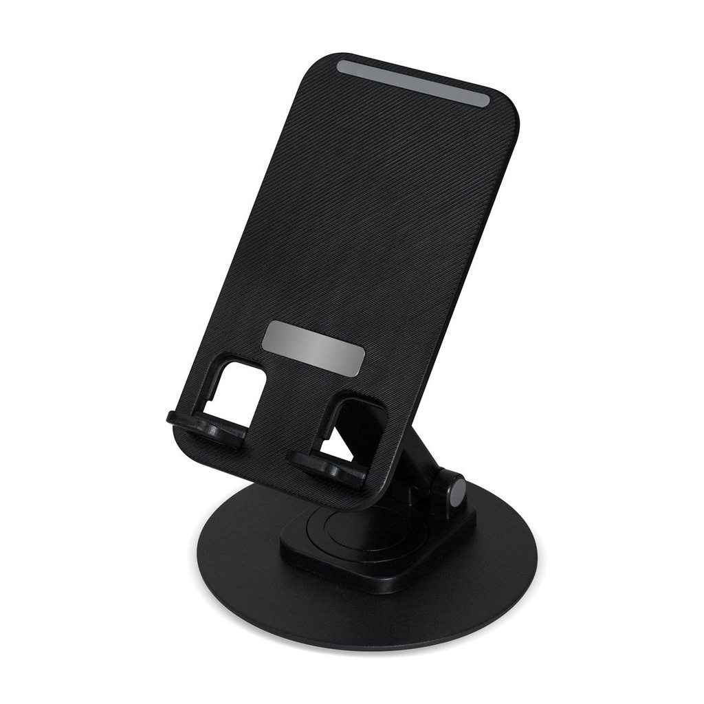 Base plegable promocional de plástico y metal con giro de 360° – BT-ACS-0032
