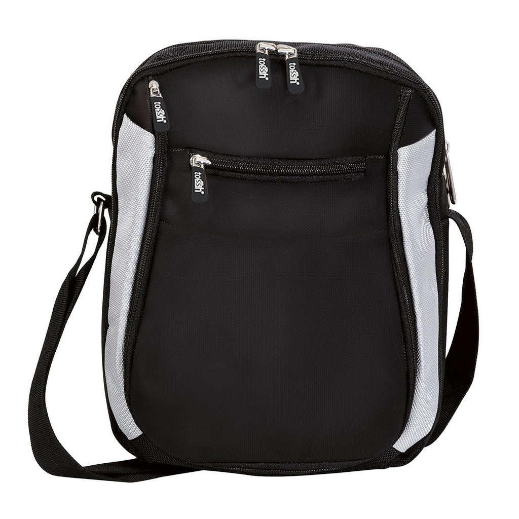Mochila promocional de poliéster con bolsa frontal y compartimento intermedio – BT-ARV-0053