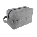 Estuche de viaje promocional de poliéster con asa y bolsa frontal – BT-ARV-0033