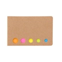 Dispensador promocional de cartón y papel con banderillas adheribles de colores – BT-ARO-0014