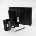 Set promocional de cerámica y papel reciclado con taza de 450 ml y libreta de 80 hojas – BT-ARO-0061