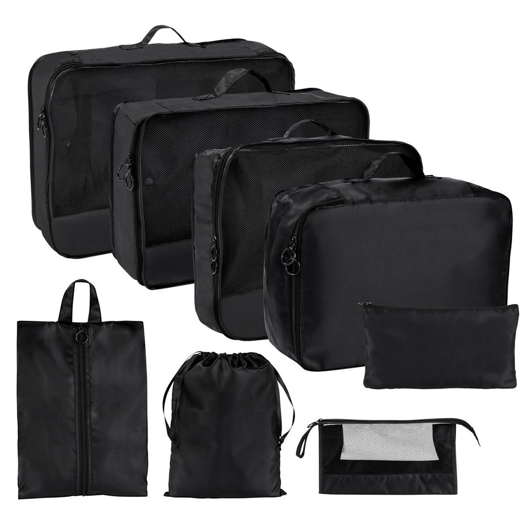 Set de bolsas para maleta promocional de poliéster con malla de ventilación y broches de plástico – BT-ARV-0038