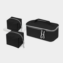 Set de neceseres promocional de poliéster con estuche rectangular y cierre con cordón – BT-ARV-0039