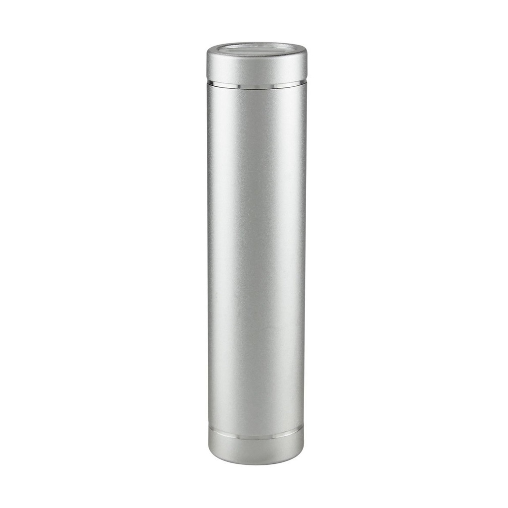 Batería portátil promocional de aluminio y plástico 2,200 mAh con cable cargador incluido – BT-ACS-0040