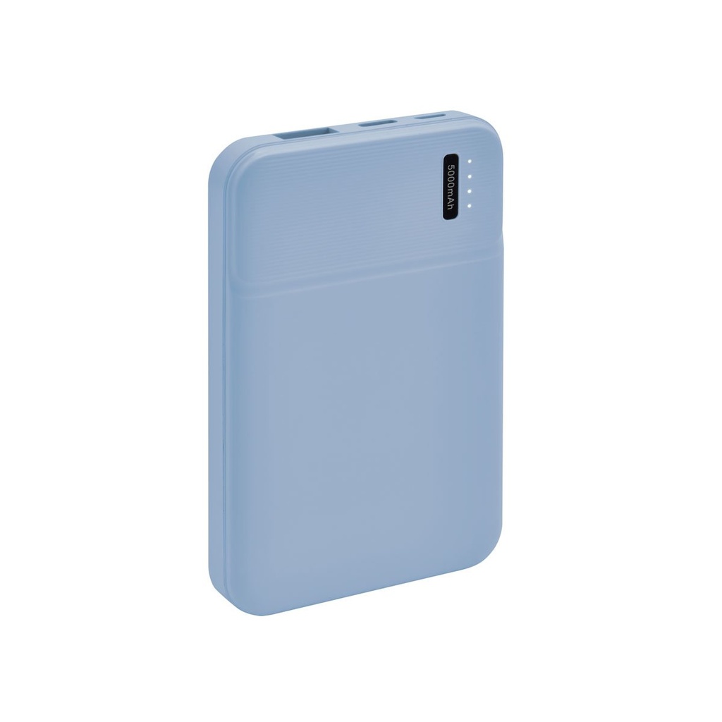 Batería portátil promocional de plástico 5,000 mAh con 4 LEDs indicadores de carga – BT-ACS-0049