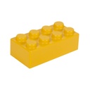 Figura antiestrés promocional de PU 7.7 x 2.8 x 3.9 cm con forma de bloque de construcción – BT-ANT-0031