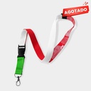 Cordón para gafete promocional de poliéster y plástico con broche de seguridad y clip desmontable – BT-ARO-0066
