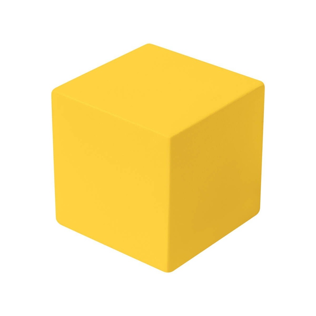 Figura antiestrés promocional de PU 5 x 5 x 5 cm con silueta cúbica – BT-ANT-0035