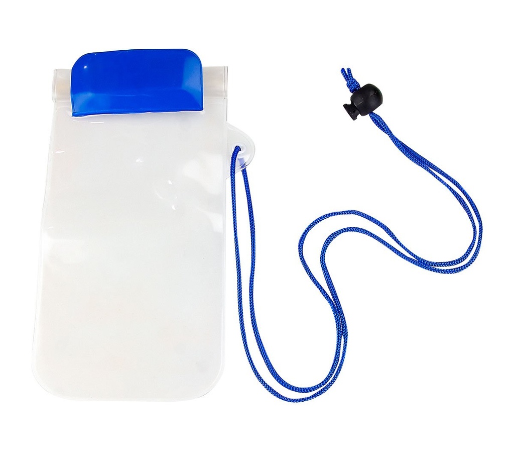 Estuche promocional de plástico para smartphone con cierre hermético y cordón – BT-ACS-0007