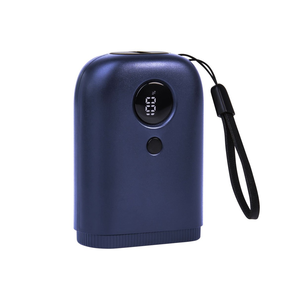Batería portátil promocional de plástico 10,000 mAh con display de carga y correa – BT-ACS-0052
