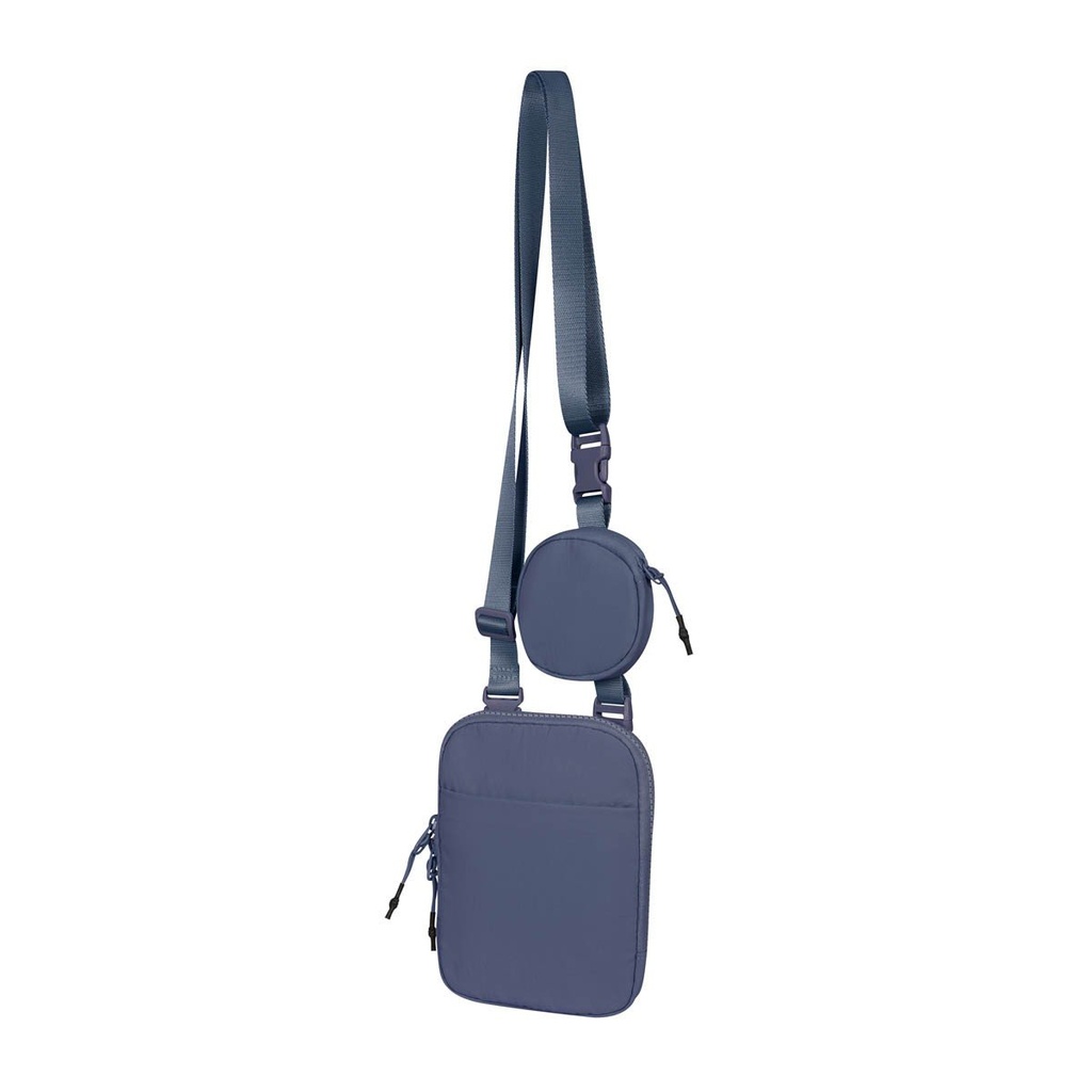 Mini bolsa crossbody promocional de poliéster con compartimento organizador y monedero incluido – BT-ARV-0058