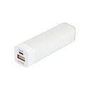 Batería portátil promocional de plástico 2,600 mAh con cable cargador multiconector – BT-ACS-0038