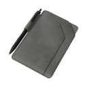 Funda para documentos de viaje promocional de curpiel con libreta y bolígrafo – BT-ARV-0029