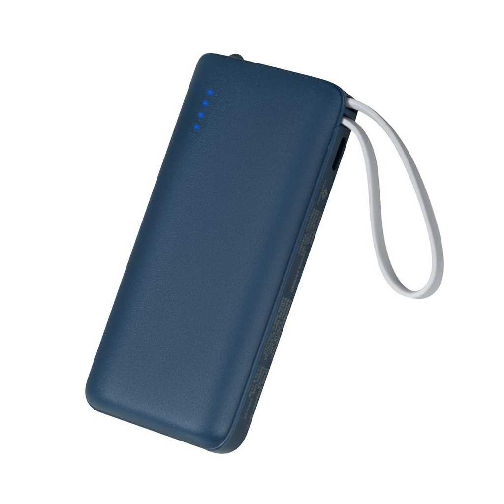Batería portátil promocional de plástico 5,000 mAh con lámpara de luz LED integrada – BT-ACS-0064