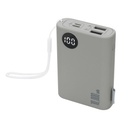 Batería portátil promocional de plástico 10,000 mAh con doble entrada micro USB y tipo C – BT-ACS-0065