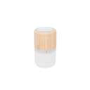 Bocina promocional de plástico y bambú con luz LED de 3 niveles – BT-AUD-0015