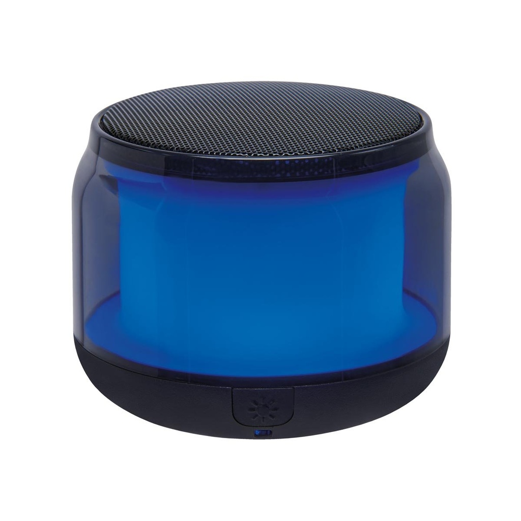 Bocina promocional de plástico con luz RGB y conexión bluetooth – BT-AUD-0031