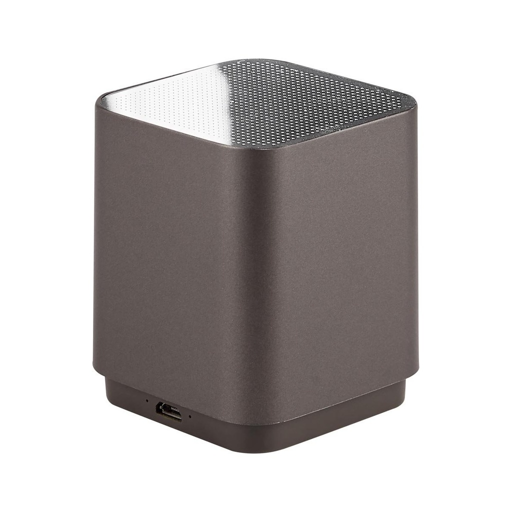 Bocina promocional de plástico con Bluetooth y logotipo iluminado – BT-AUD-0041