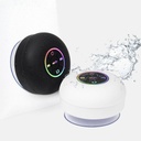 Bocina promocional de plástico con ventosa de fijación y luces LED – BT-AUD-0038
