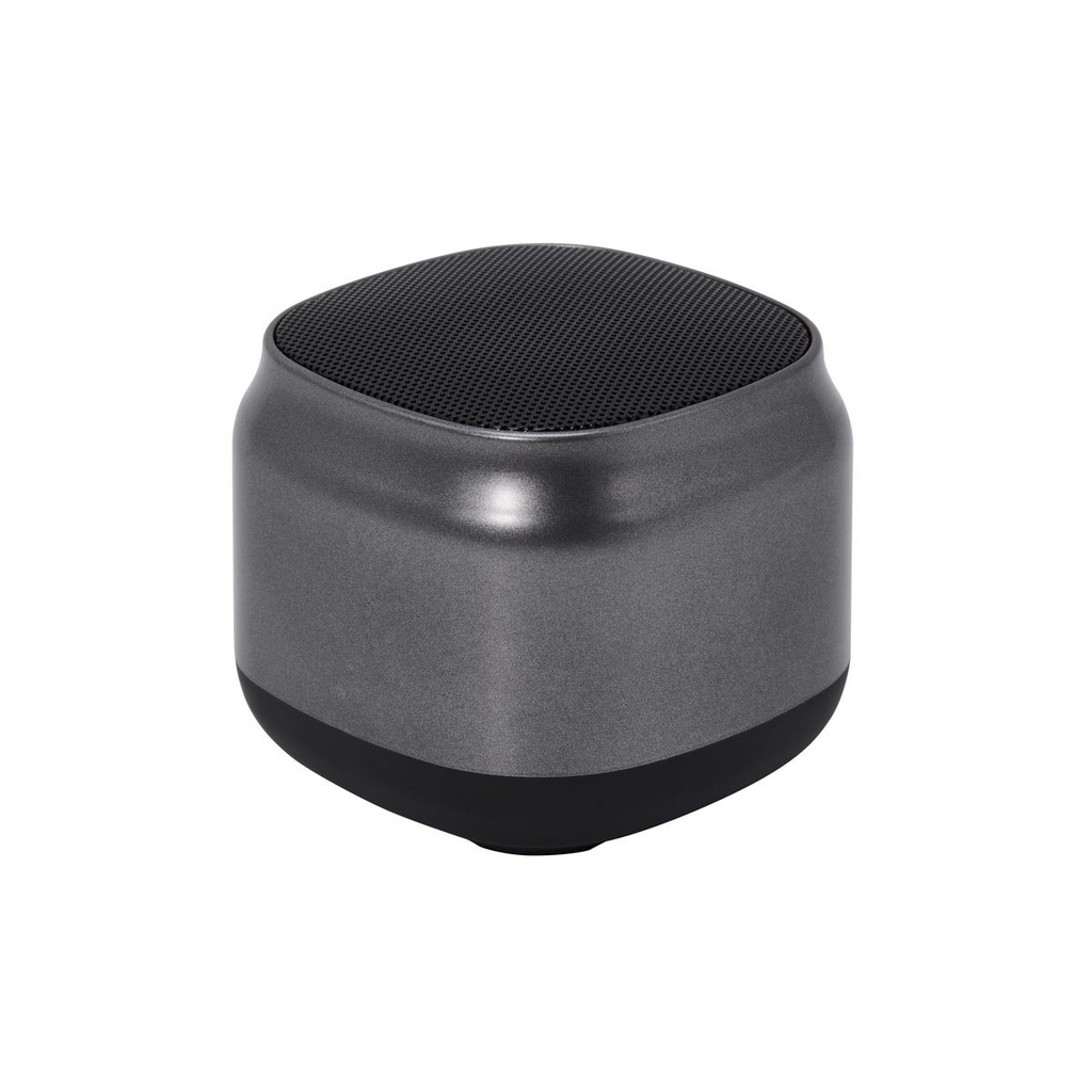 Bocina promocional de plástico 7.5 x 7.5 cm con controles integrados de llamada – BT-AUD-0050