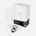 Set de vaso y destapador promocional de vidrio y metal 580 ml – BT-BAR-0050