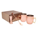 Set promocional de coctelería en acero inoxidable con dosificador graduado – BT-BAR-0027