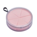 Estuche promocional de látex y plástico con 6 esponjas en forma de cuña – BT-BEL-0015