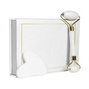Set de cuidado facial promocional de piedra jade y metal con caja imantada – BT-BEL-0027
