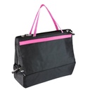 Cosmetiquera promocional de poliéster 25 x 17 x 5 cm con 3 compartimentos y cierre – BT-BEL-0001