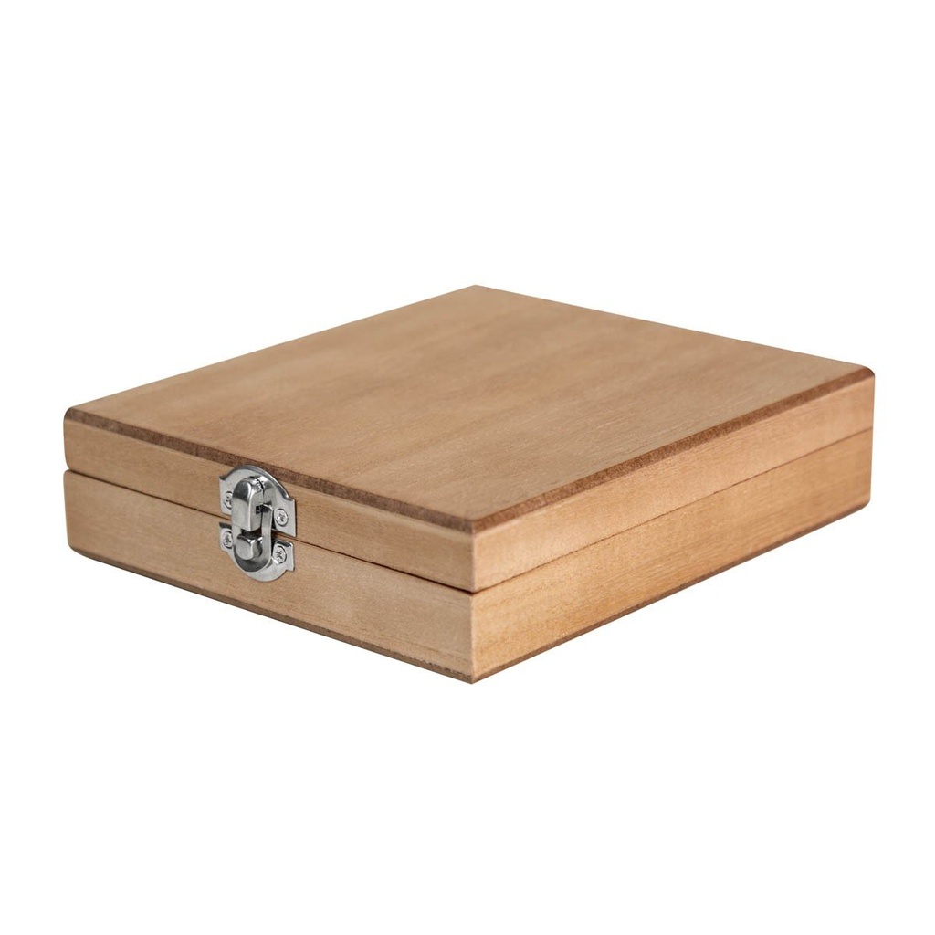 Set para vinos promocional de madera y metal con cerrojo tipo hebilla – BT-BAR-0002