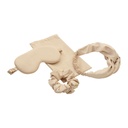 Kit promocional de viaje de poliéster y fibra de bambú con antifaz ajustable – BT-BEL-0036
