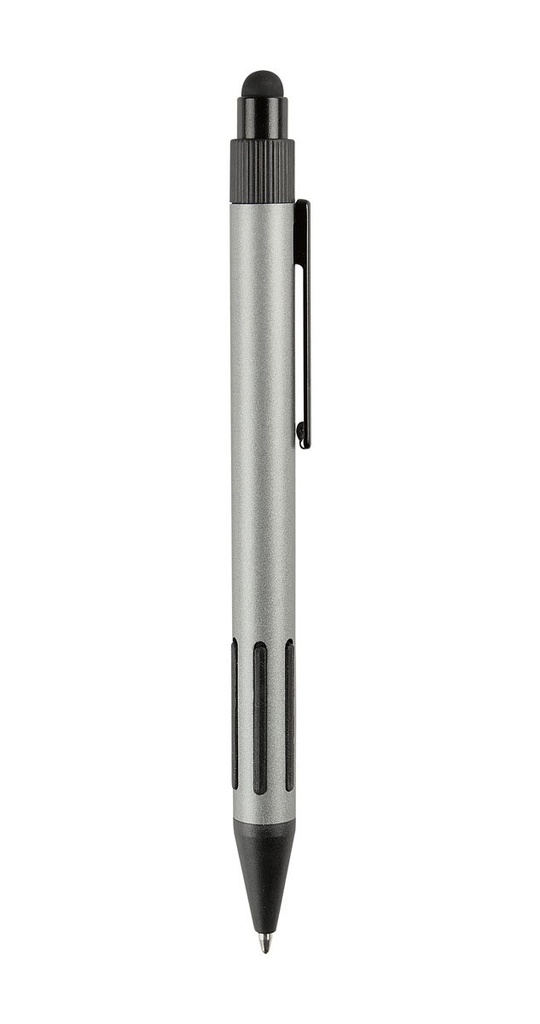 Bolígrafo promocional de aluminio con touch screen y agarre antiderrapante – BT-BOF-0035