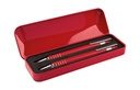 Set promocional de bolígrafo y lapicera de aluminio con estuche metálico – BT-BOF-0009