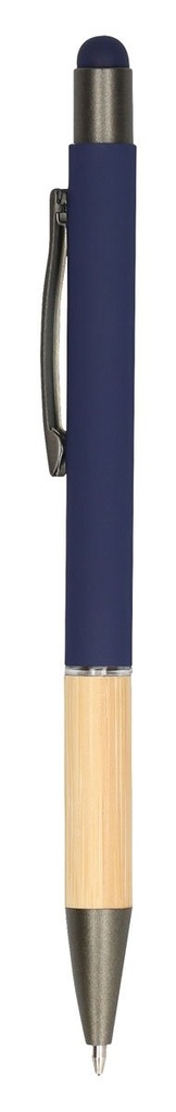 Bolígrafo promocional de aluminio y bambú con punta táctil para pantallas – BT-BOF-0041