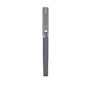 Bolígrafo promocional de metal con tapón en dos tonos de gris – BT-BOM-0021