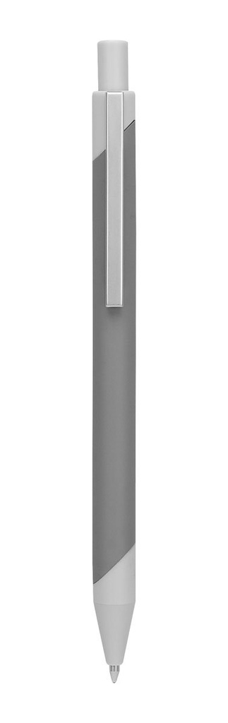 Bolígrafo promocional de aluminio con mecanismo pulsador y funda – BT-BOM-0060