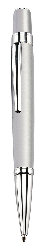 Bolígrafo promocional de acero inoxidable con mecanismo twist y estuche – BT-BOM-0004